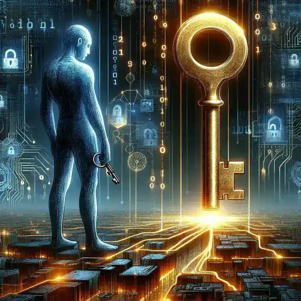"Illustration depicting a hacker using rootkits to infiltrate a computer system, highlighting unauthorized access methods and cybersecurity threats. Visually explaining the concept of rootkit exploitation in cybersecurity."